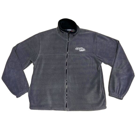 Landeay Unisex Small South Carolina Aquarium Grey and Black Full Zip Fleece - Picture 1 of 5